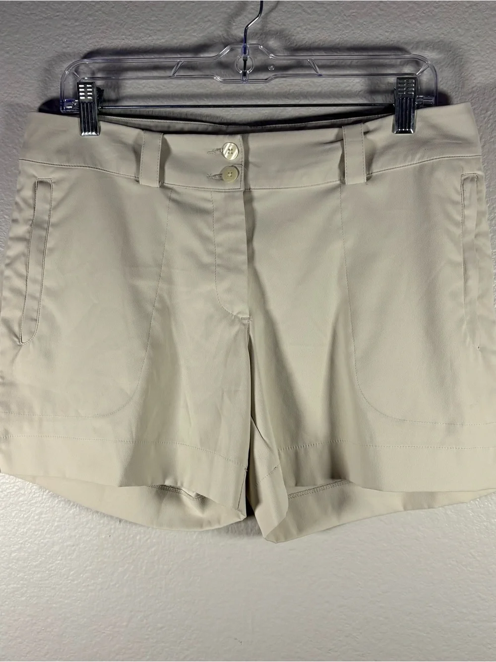 Nike Women's Athletic Shorts - Cream